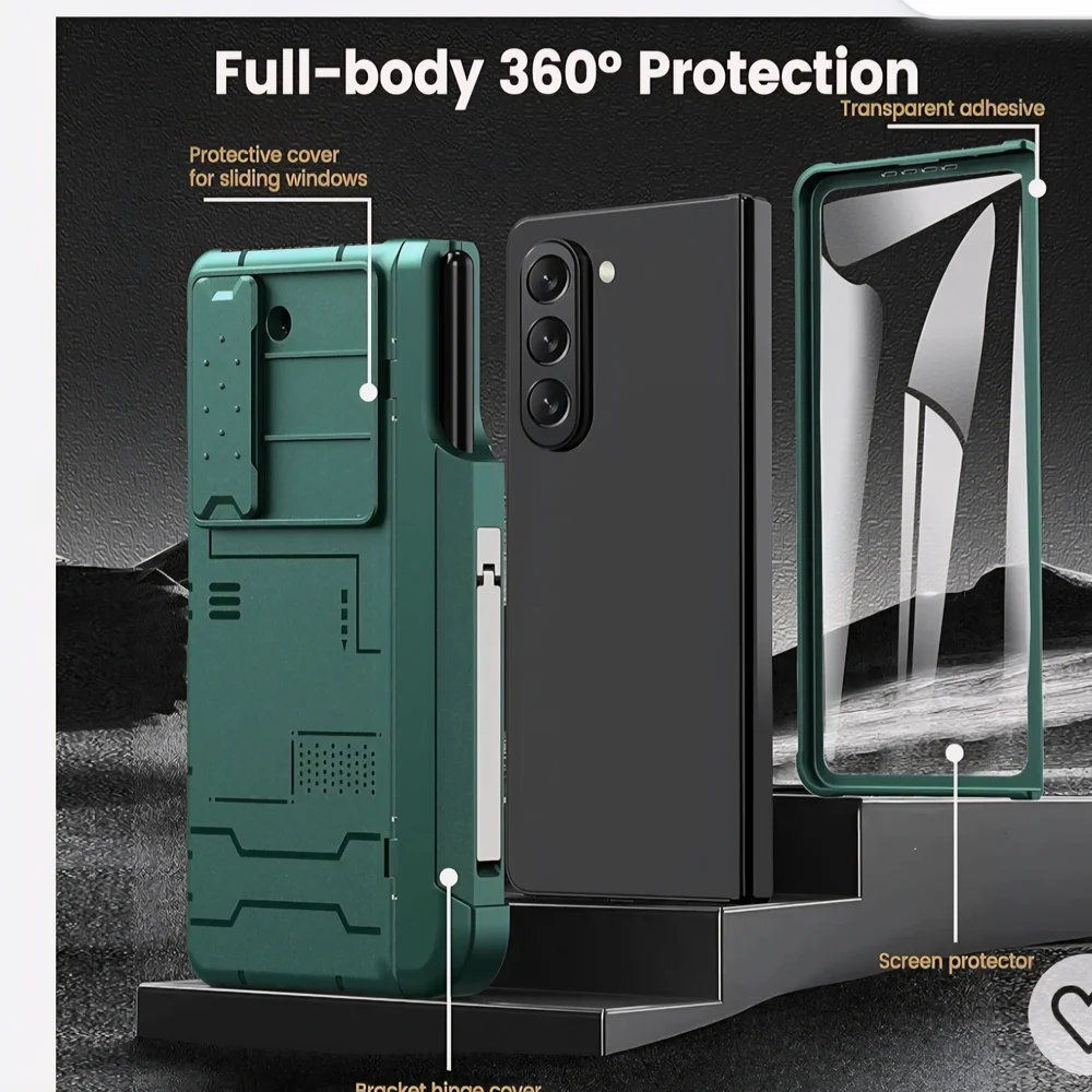 Samsung Galaxy Z Fold 5 Green Protective Case